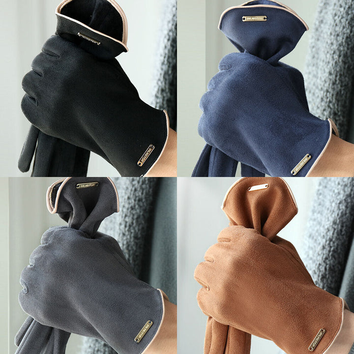 Women Ladies Winter Gloves Touch Screen Fleece Warm Soft Fur Lined Thermal