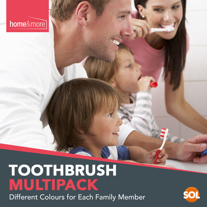 8Pk Toothbrushes Multipack Soft Bristles Manual Pack Dental Care Oral Hygiene