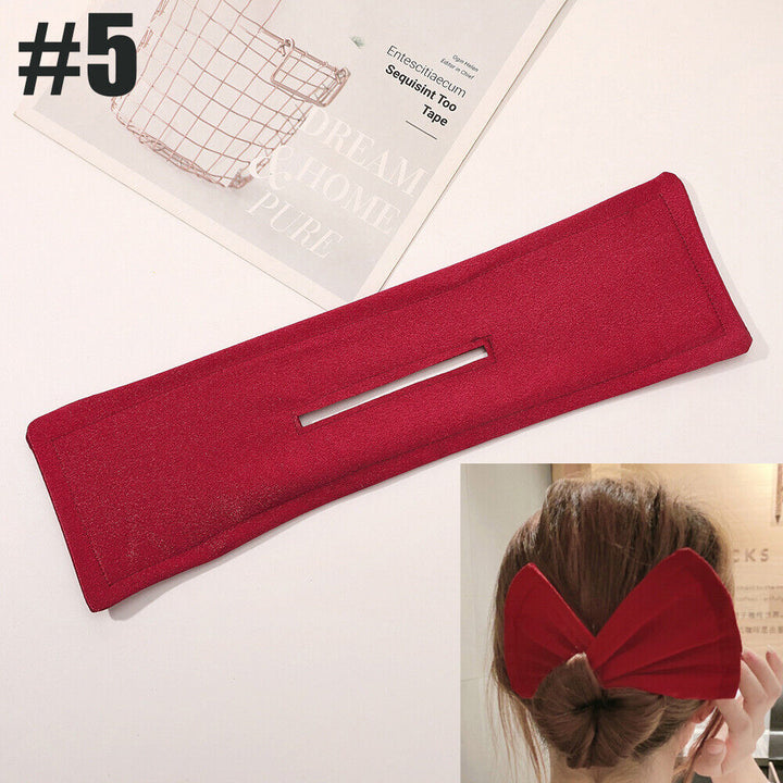 Magic Lazy Hair Curler Easy Fold Wrap Wire Bow Hairpin Fashion Lady Styling Tool