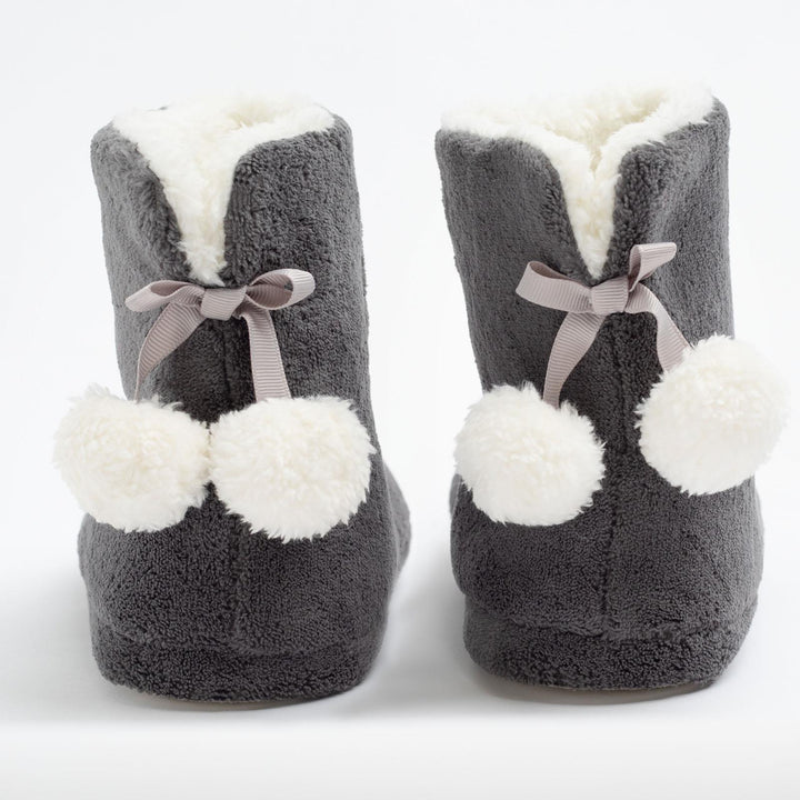 OHS Women Boot Slippers Warm Sherpa Fleece Faux Suede Ladies Girl Winter Booties