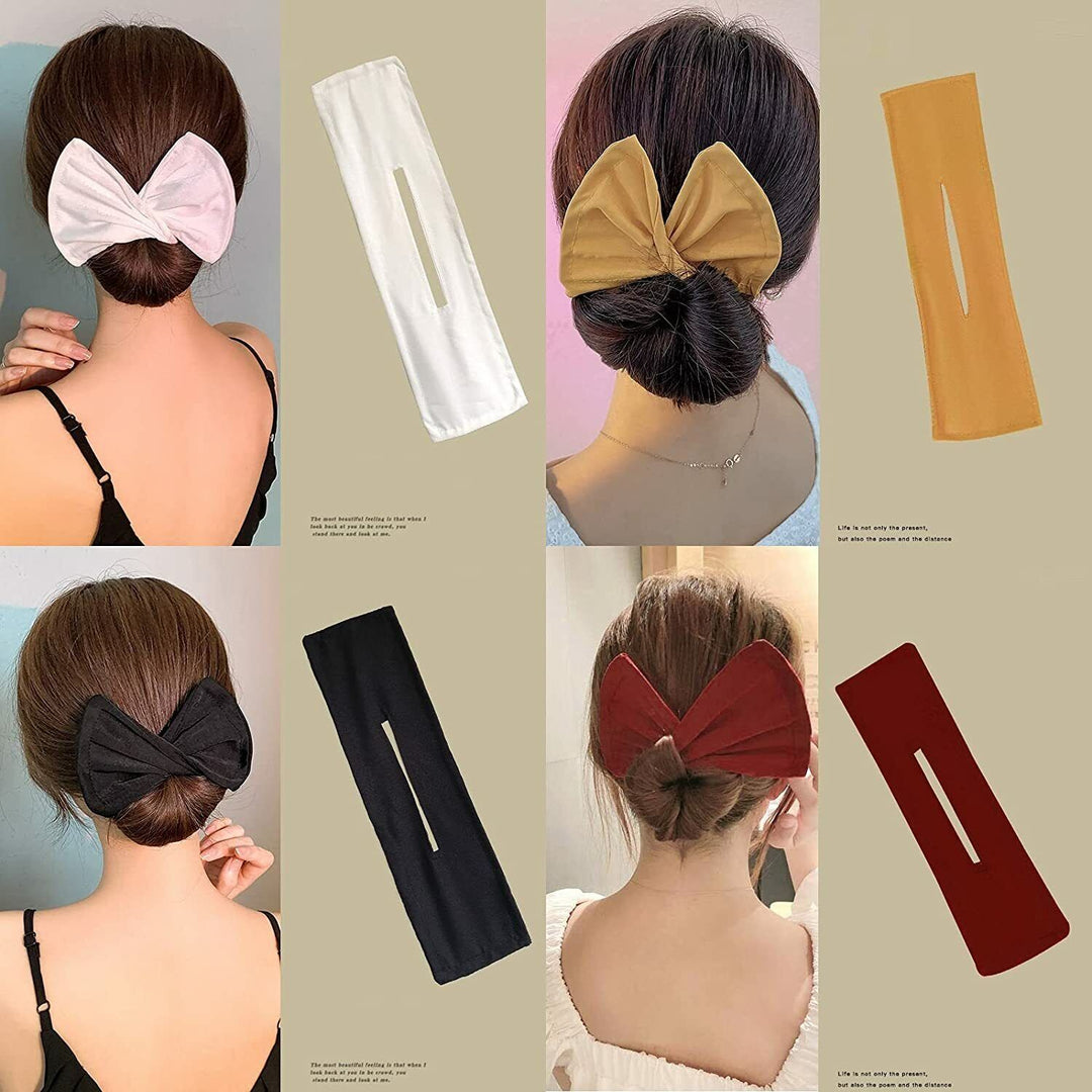 Magic Lazy Hair Curler Easy Fold Wrap Wire Bow Hairpin Fashion Lady Styling Tool