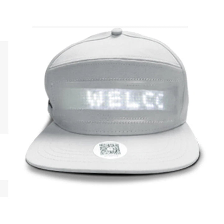 Fashion Luminous Scrolling Message Display Board LED Hip Hop Cap for Dance Mobile Phone APP Control Glowing Cap Gift