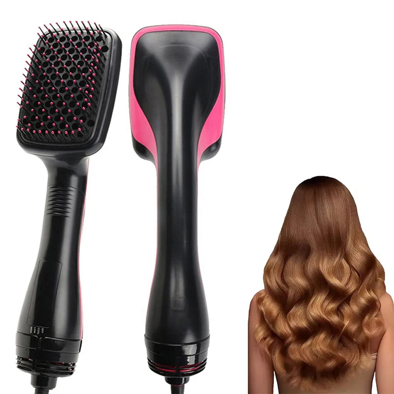 Hot Air Hair Dryer Brush Multifunctional Hairdryer One Step Ions Hot and Cold Air Wind Blow Dryer Brush with Comb