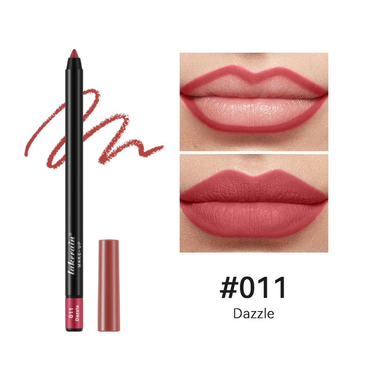 Long Lasting Lipstick 24H Brown Lip Liner Black Lot Lip Pencils Set Pencil Eyeliner Lips Original Makeup Cosmetics Lipliner Pack