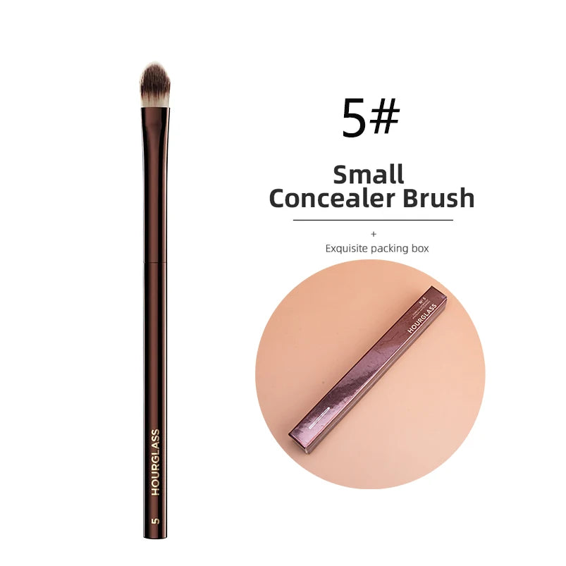 Seamless Finish Concealer Brush Angled Concealer Brush Face Buildable Coverage Liquid Cream Stick Blending Makeup Tool