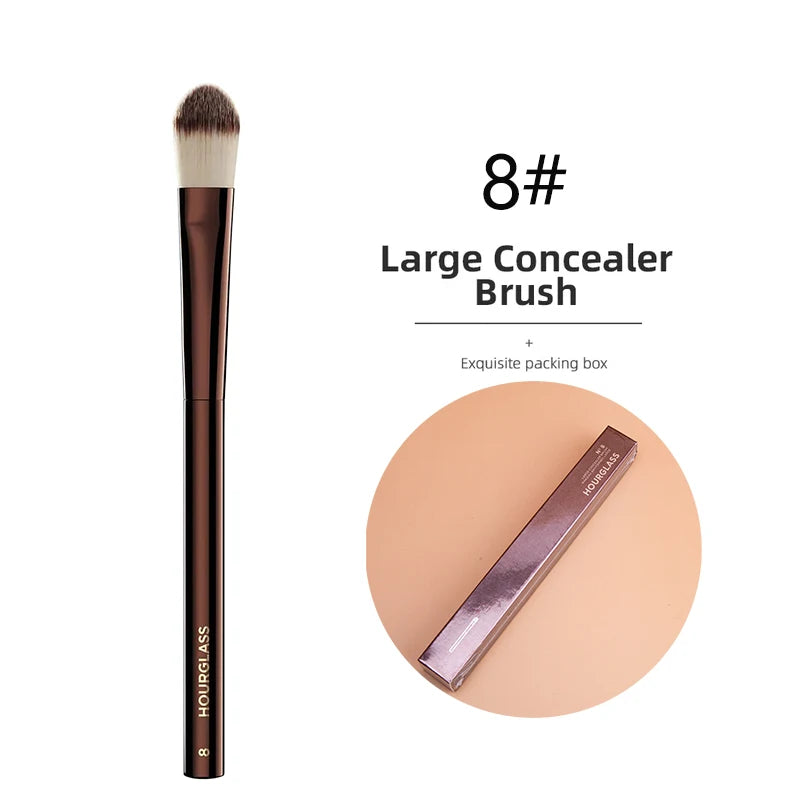 Seamless Finish Concealer Brush Angled Concealer Brush Face Buildable Coverage Liquid Cream Stick Blending Makeup Tool