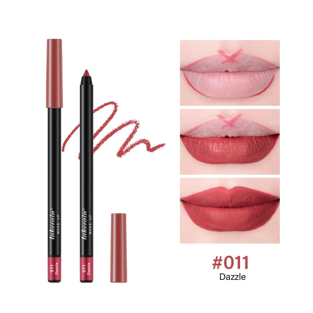 Long Lasting Lipstick 24H Brown Lip Liner Black Lot Lip Pencils Set Pencil Eyeliner Lips Original Makeup Cosmetics Lipliner Pack