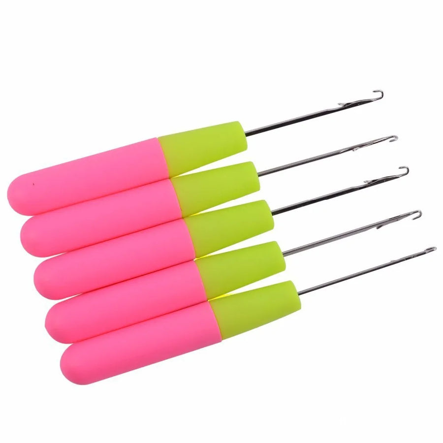 Crochet Hook Plastic Crochet Hook Needle for Hair Weaving Hook Needles 10/15 Pcs Dreadlock Knit Hair Weaving Crochet Needle Hook