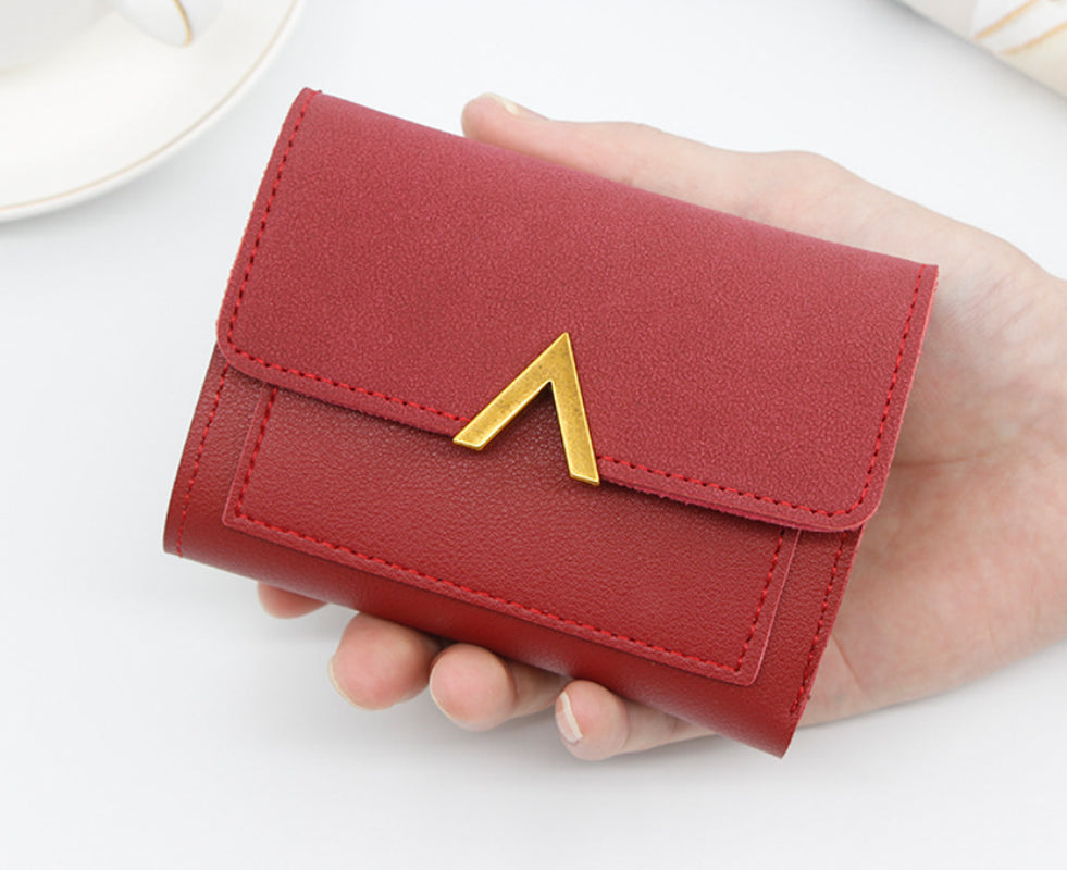 Women Short Small Money Purses Wallet Ladies Leather Folding Cash Card Holder UK