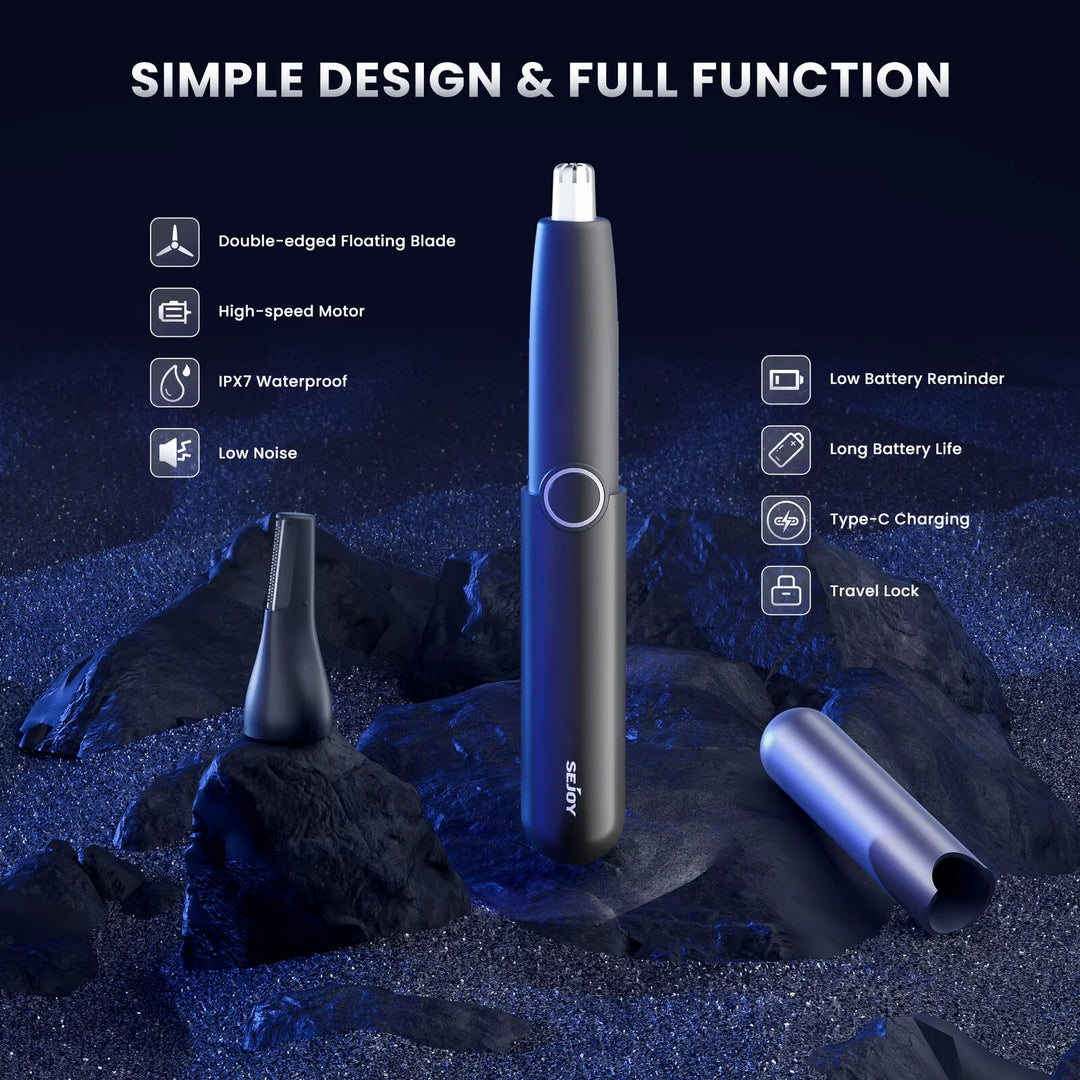 2-IN-1 Ladies Nose Hair Trimmer Male Ear Nose Hair Trimmer Small Electric Trimmer Male Nose Trimmer Business Trip Home Use