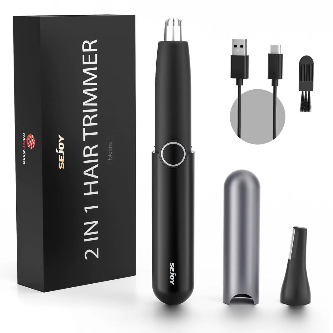 2-IN-1 Ladies Nose Hair Trimmer Male Ear Nose Hair Trimmer Small Electric Trimmer Male Nose Trimmer Business Trip Home Use