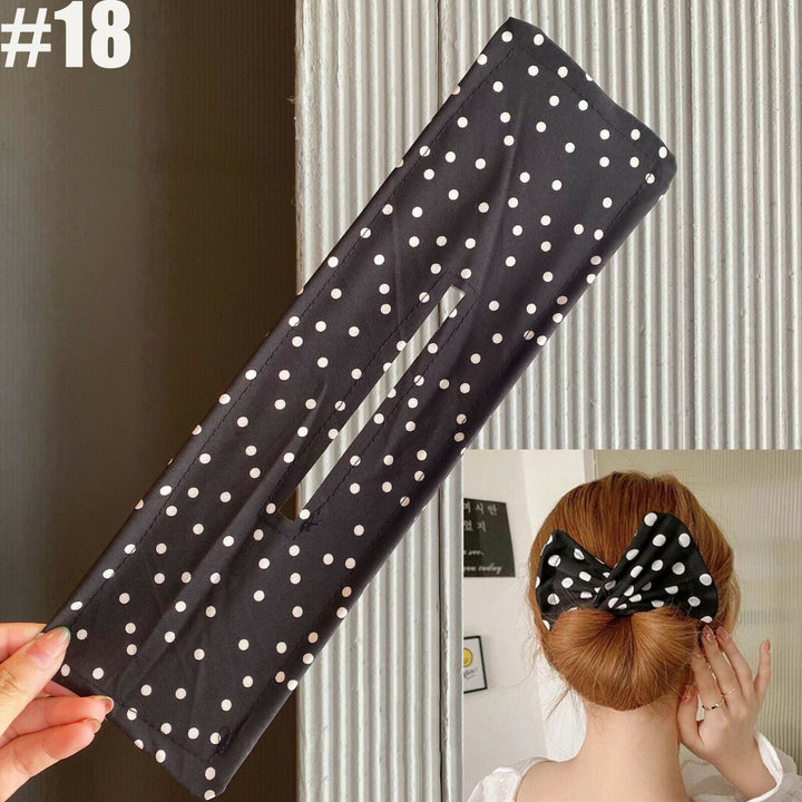 Magic Lazy Hair Curler Easy Fold Wrap Wire Bow Hairpin Fashion Lady Styling Tool