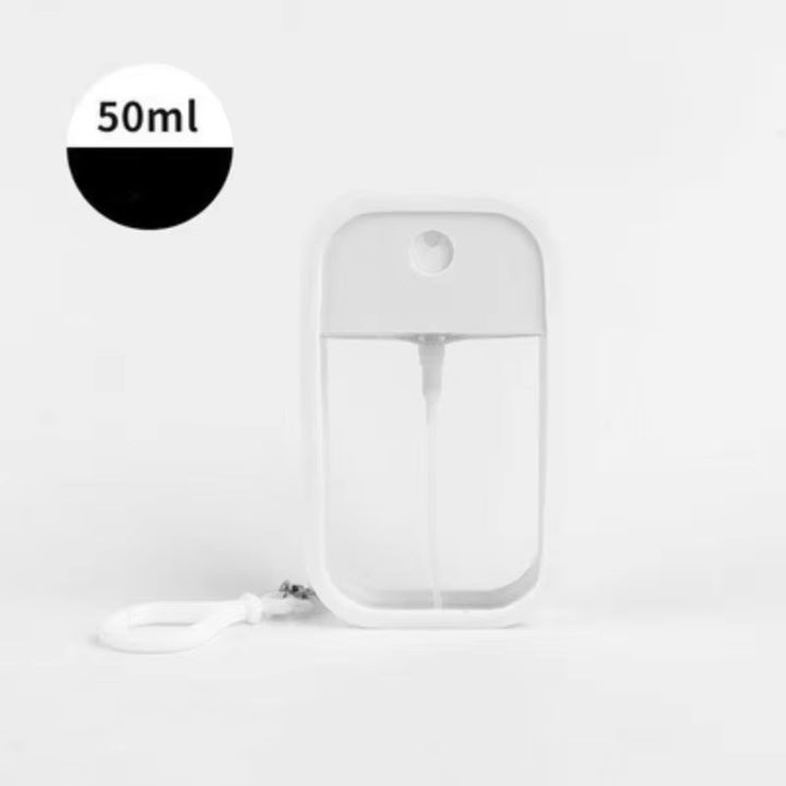 50Ml Spray Small Sanitizing Spray Scented Vegan Hand Sanitizer with Keychain Perfume Alcohol Water Spray Bottle Travel Dispenser